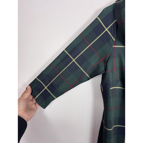 Gretchen Scott Plaidly Cooper Plaid Ruffle Neck Dress  - Women’s Small  $219 - Picture 6 of 9